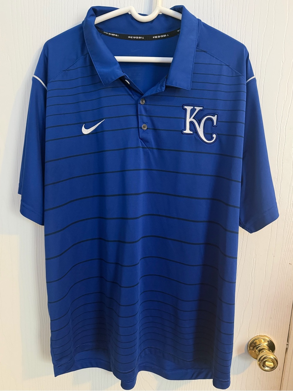 Nike KC MLB Men's Polo Shirt in Royal Blue